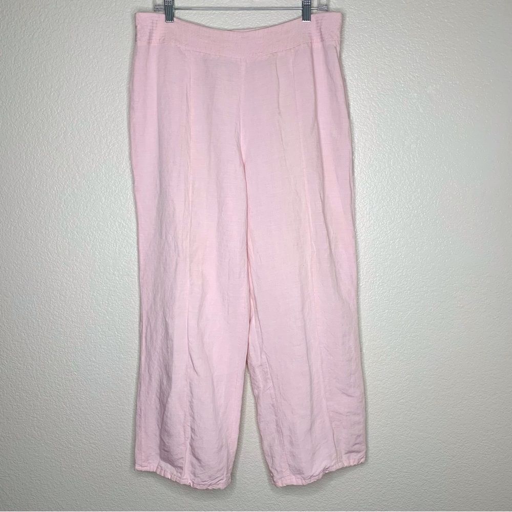Jones Wear Linen Blend Women’s Size 16 Baby Pink Crop Pants
